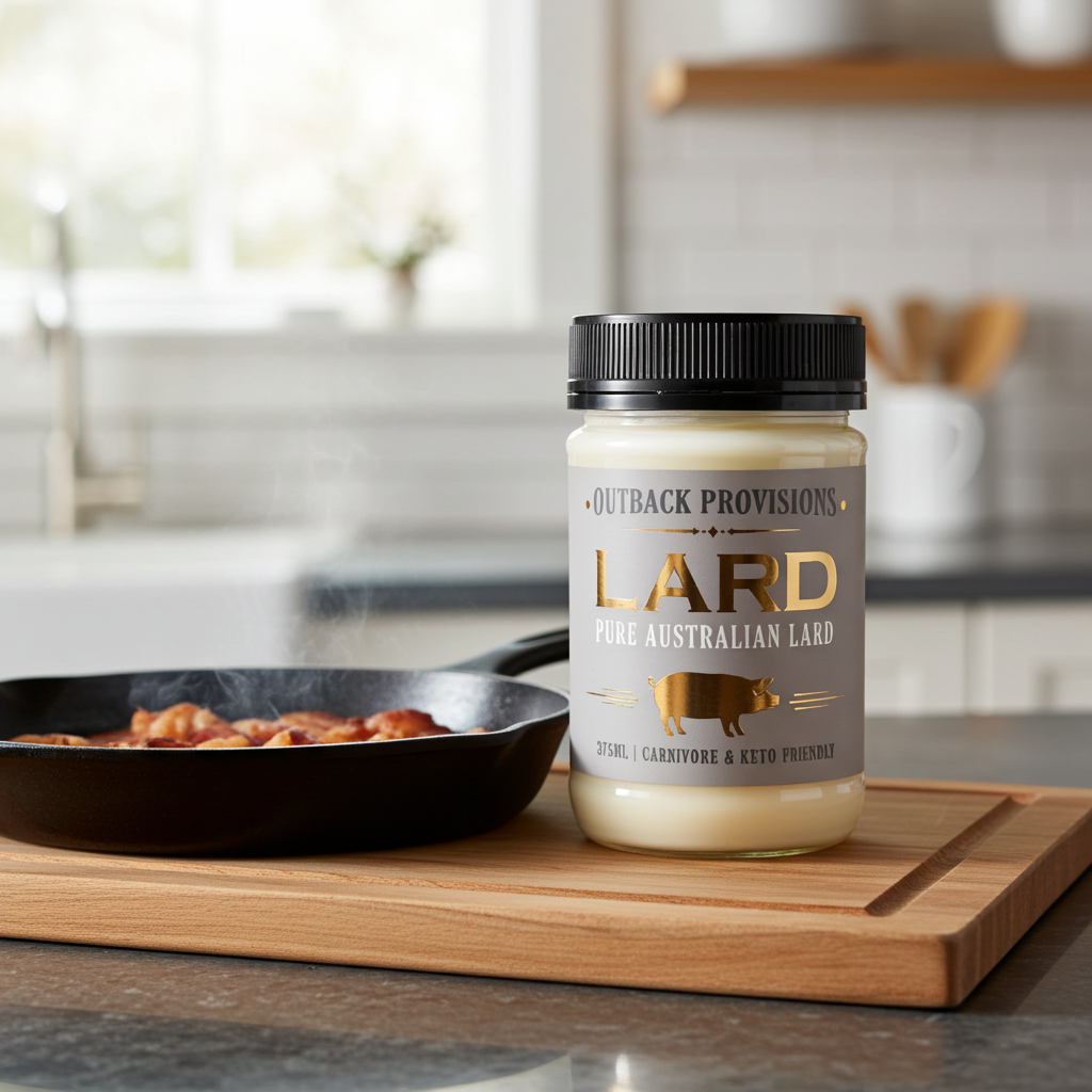 Australian Pork Lard 375ml | Carnivore & Keto Friendly | Outback Provisions