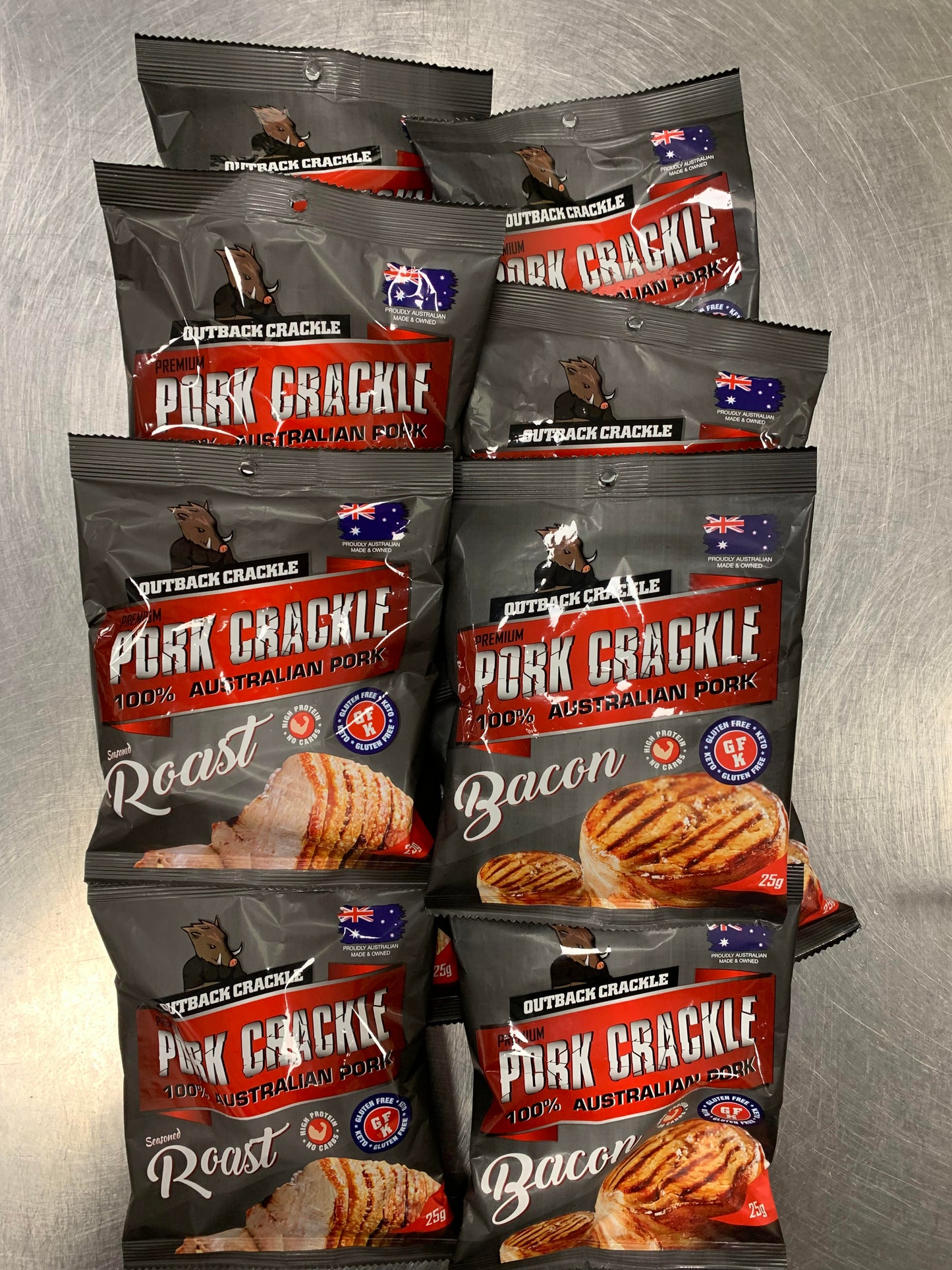 Roast Pork Crackle 5 Bags Bacon Pork Crackle 5 Bags Mix