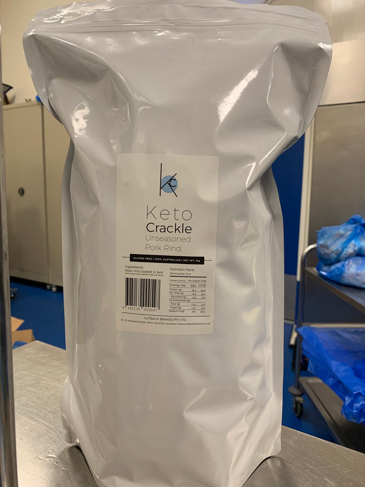 Carnivore Pork Crackle Unseasoned Pork Rinds Crackling 1kg Bulk Pack Keto Diet & Paleo - image 2