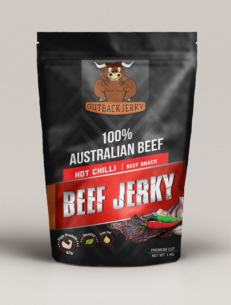 Hot Chilli Bulk Beef Jerky 1kg
