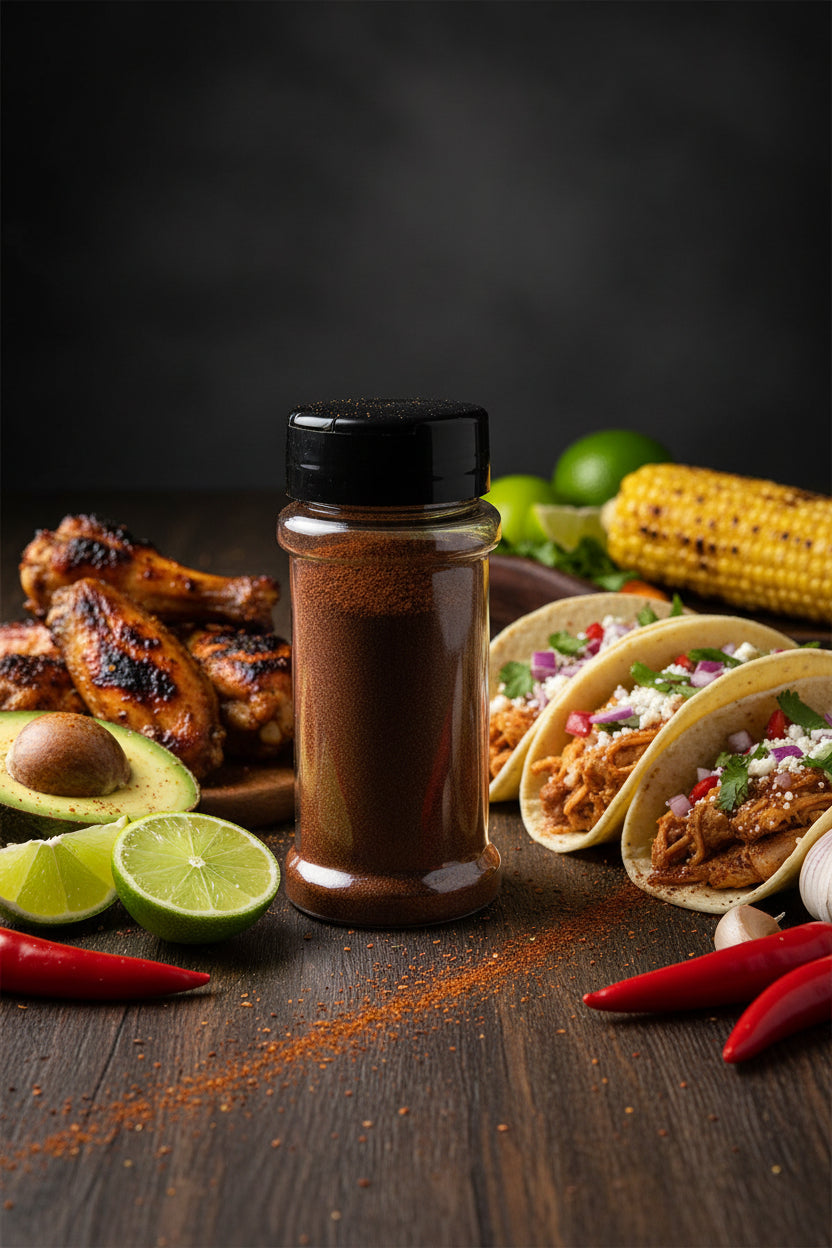 Spice shaker full of chipotle powder