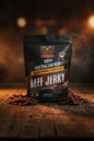 Package of 100% Australian Beef Beef Jerky on a light gray background