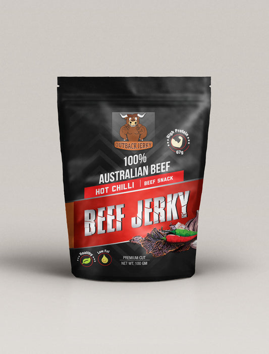 Hot Chilli Beef Jerky 100g